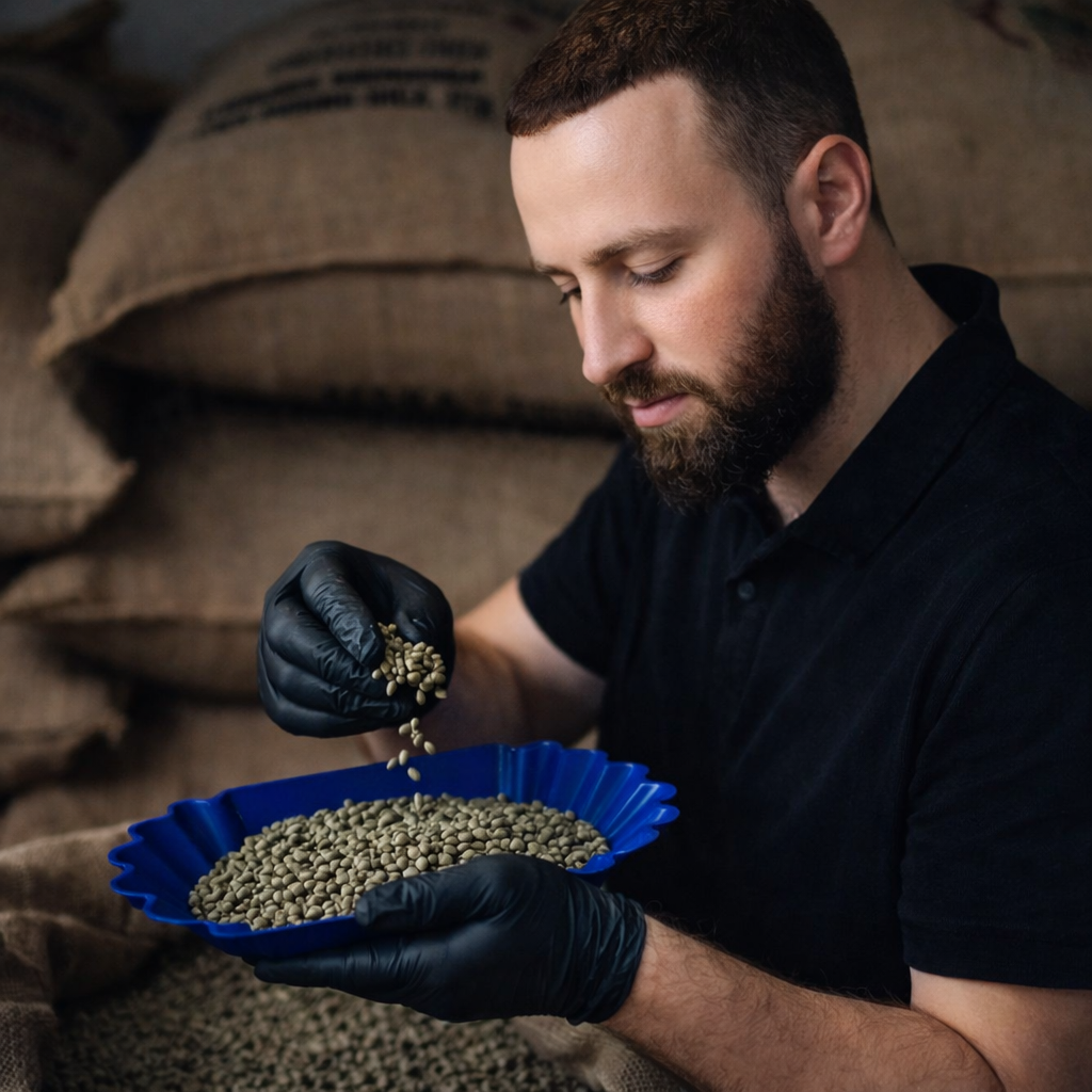 Roasting and storing coffee beans safely to maintain freshness and flavor